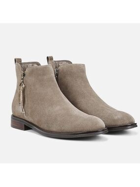 Blondo LouLou Waterproof Dark Grey/Taupe Suede Ankle Boots - Size 10